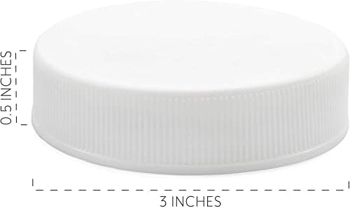 24-Piece White Plastic Lid Set with Liners