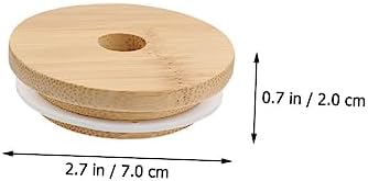 KICHOUSE 4-Piece Sealing Lids for Mason Jars Glass Bottles