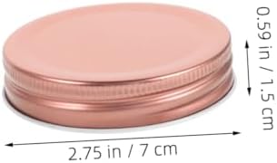 24Pack Wide Mouth Mason Jar Lids 70mm Rose Sealed Preserving Storing