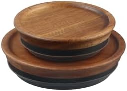Leadigol 2-Pack Wood Lids for Mason Jars