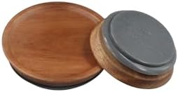 Leadigol 2-Pack Wood Lids for Mason Jars