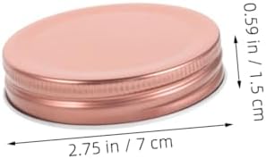 DECHOUS 24pcs 70mm Wide Mouth Reusable Mason Jar Lids Leak-Proof Preserving