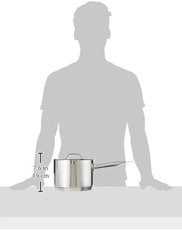 Winco Winware Stainless Steel 45 qt Sauce Pan with Cover