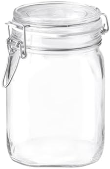 Bormioli Rocco Fido Clear Jar 33-34-Ounce