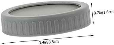 5 Sets Mason Jar Lids with Grey Sealing Covers 1