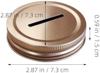 NUOBESTY Coin Slot Bank Lid 12pcs Mason Jar Canning Lid 1
