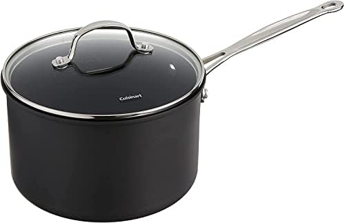 Pro_friend Cuisinart Chefs Classic 4-Quart Nonstick-Hard-Anodized Saucepan wCover