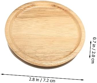 MAGICLULU 2pcs Mason Jar Wooden Lids with Silicone Seals