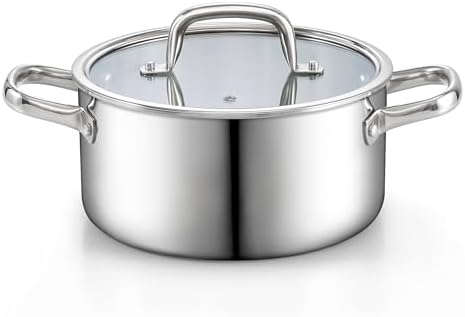 Stainless Steel 4 Quart Stockpot with Lid