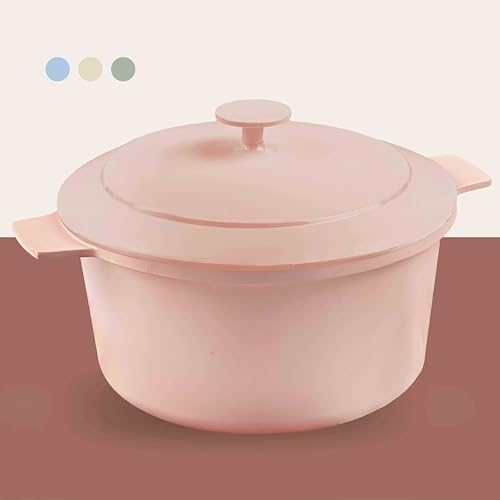 5 Qt Lightweight Nonstick Ceramic Dutch Oven Pot with Lid