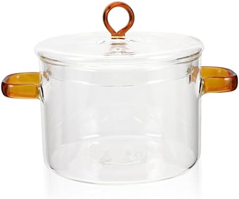 Double Handle Glass Soup Pot