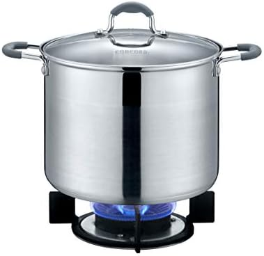 Concord 5 QT Stainless Steel Stock Pot with Glass Lid