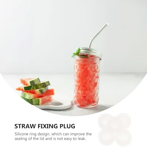 Reusable Silicone Straw Plug for Mason Jars
