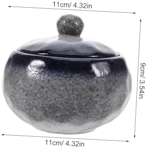 BESTOYARD Japanese Ceramic Stew Pot with Lid for Single Serving