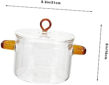 Double Handle Glass Soup Pot