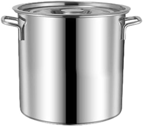 Stainless Steel Stockpot with Thick Aluminum Base - 35L 62L 10L