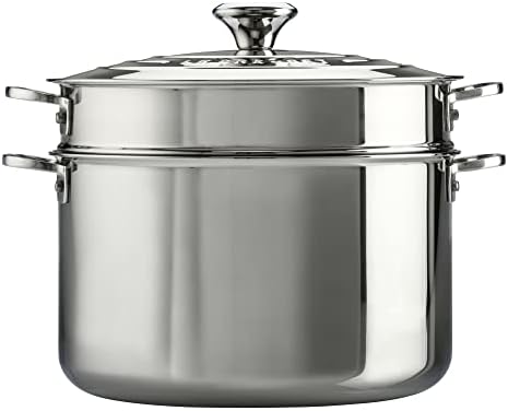 Le Creuset Tri-Ply Stainless Steel 9 Quart Stockpot Energy-Optimized