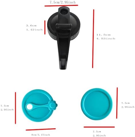 4-Piece Mason Jar Lid Set with Handle and Hole