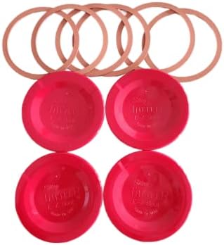 Tattler E-Z Seal Reusable Canning Lids 50 Bulk - Red