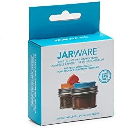 Jarware Spice Lids for Mason Jars Eco-Friendly and dishwasher-safe