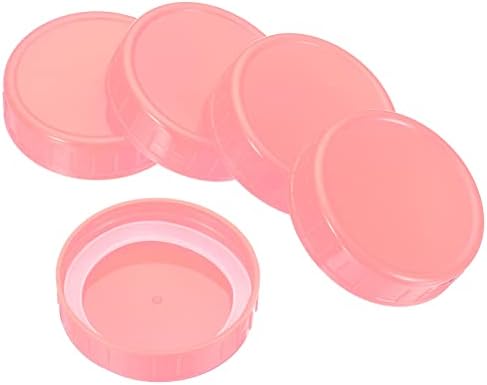PATIKIL 70mm Pink Mason Jar Lids with Silicone Seals 6-Pack