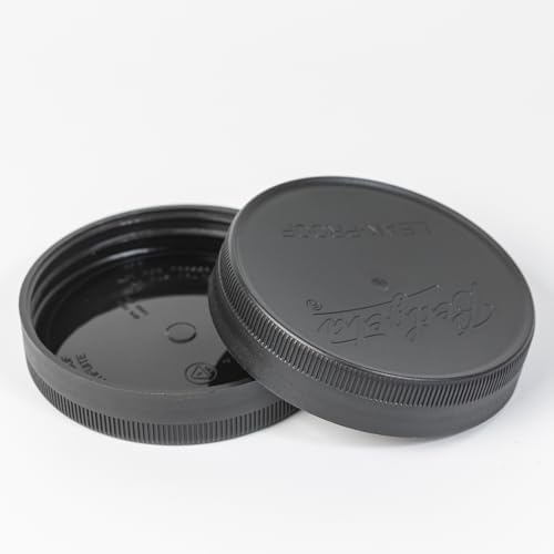 9-Piece Set of Black Mason Jar Lids with Reusable Wide Mouth Design