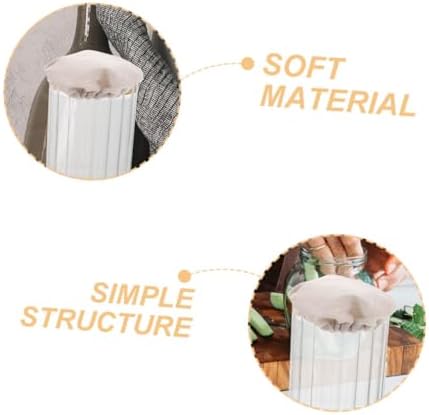 2-Piece Beige Cloth Airtight Jar Lids
