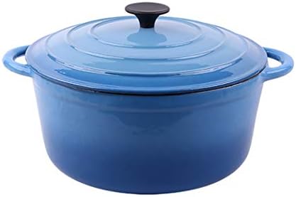 28cm Blue Cast Iron Soup Pot