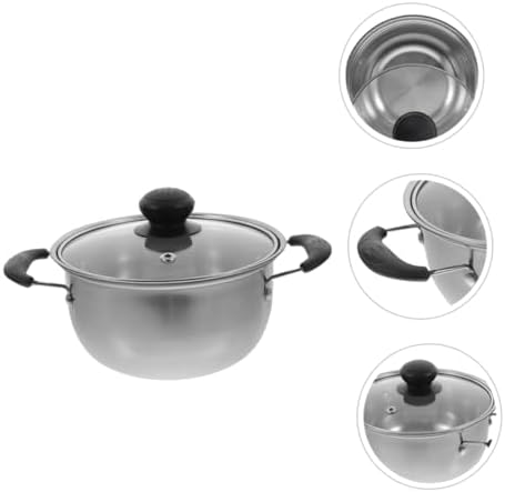 Stainless Steel Soup Pot with Lid Small Cooking Pot for Home Use