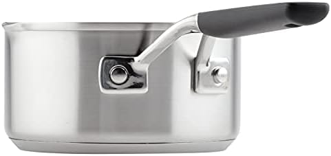 Quick Heat Easy Pour 1-Qt Stainless Saucepan