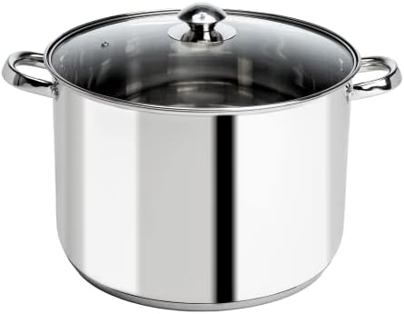 Ecolution Stainless Steel Stock Pot 12-Quart Perfect for everyday cooking