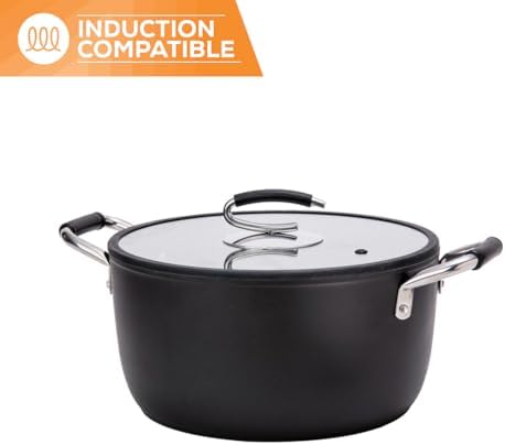 8 Qt Nonstick Italian Made PTFE-Free Induction Compatible
