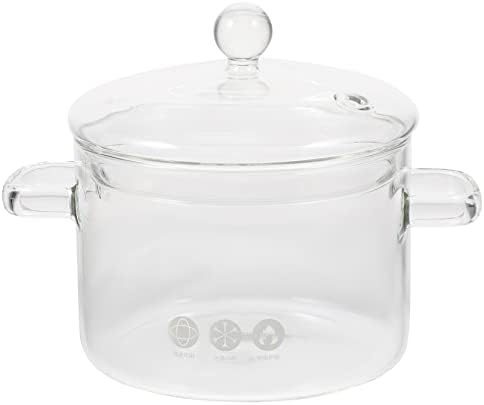 High Borosilicate Glass Noodle Pot with Cover 1500ml