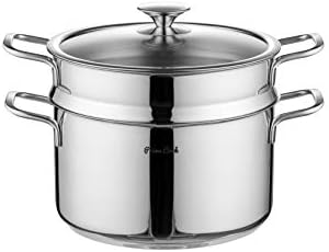 64 QT 1810 Stainless Steel Stock Pot with Steamer Insert