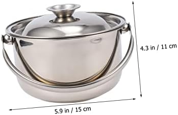 HAKIDZEL Ceramic Stainless Steel Saucepans with Lids