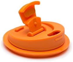 Jarware Drink Lid Orange Lid for Regular-Mouth Mason Jars