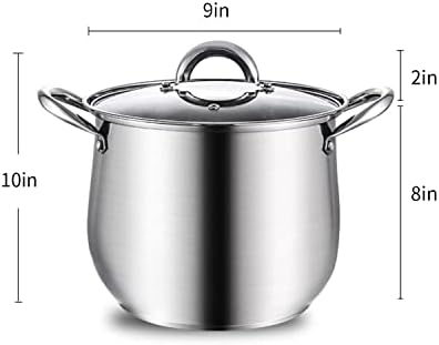 BAKOUSTAR 10 Stainless Steel Stock Pot with Lid