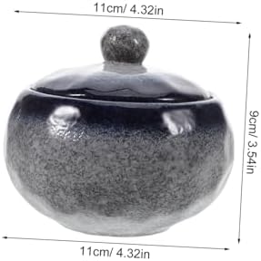 Cabilock Japanese Ceramic Stew Pot with Lid Pattern
