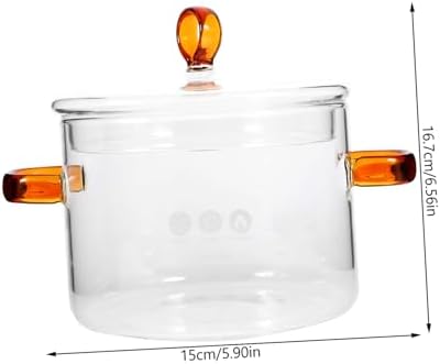 High-Quality Glass Stockpot for Perfect Simmering - Durable Heat-Resistant Kitchen Essential