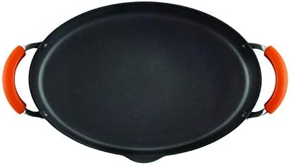 Rachael Ray 8-Quart Oval Stockpot with Lid and Pour Spout Gray