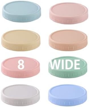 8-Pack Wide Mouth Mason Jar Lids