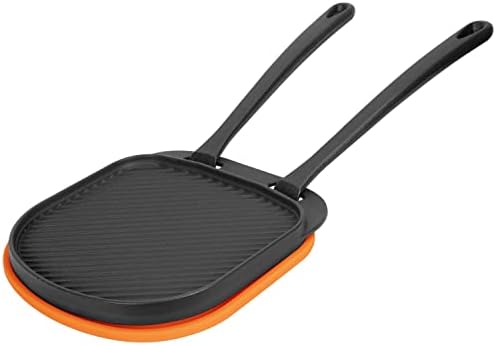 MixRBBQ Cast Iron Grilling PanVersatileDurablePerfect for Pizza and Camping