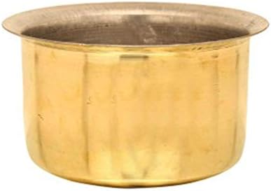 Heavy Pure Brass Cooking Pot 475L Capacity Durable Kitchen Essential
