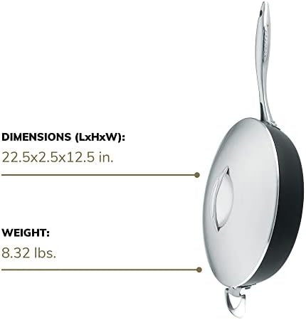Priding Yourself with Professional 425 qt Saut Pan with Lid