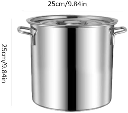 Stainless Steel Stock Pot with Lid Perfect for Cooking Durable Safe