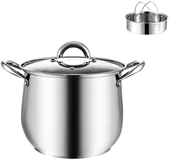 BAKOUSTAR 10 Stainless Steel Stock Pot with Lid