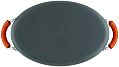 Rachael Ray 8-Quart Oval Stockpot with Lid and Pour Spout Gray