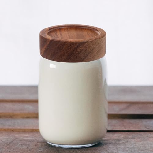 6pcs Wooden Mason Jar Lids Canning Wide Mouth Covers Replacement