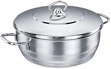 Classic 1810 SS Dutch Oven Cookware induction compatible Silver