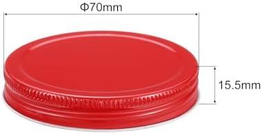 24-Piece Set Unique Airtight Mason Jar Lids Red Gift Pk